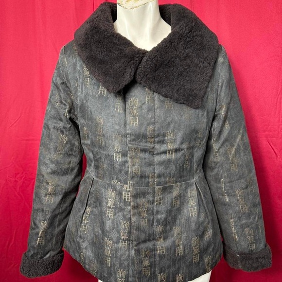 Vintage Quilted Jacket shearling‎ coat - Picture 2 of 6